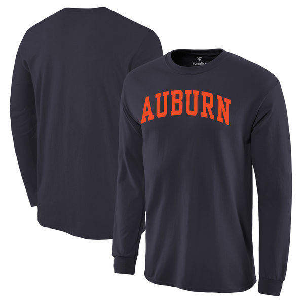Men's Auburn Tigers Navy Orange College Hot Printing Football T-Shirts